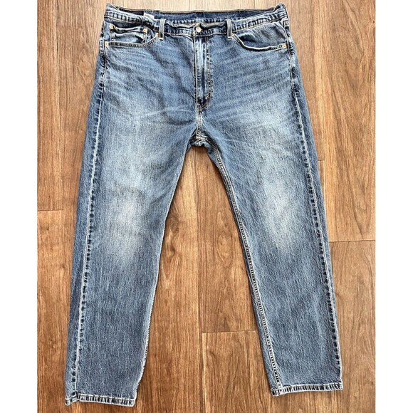 Levi's 505 Regular Fit 40x32 Blue Jeans Stretch Denim Modern Casual Work - Picture 1 of 5